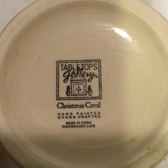 Table tops Christmas carols sugar bowl. - Picture 6 of 6